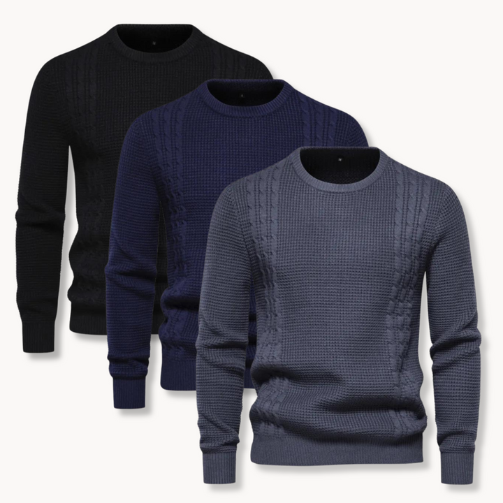 Dylan - Maglione patchwork in maglia