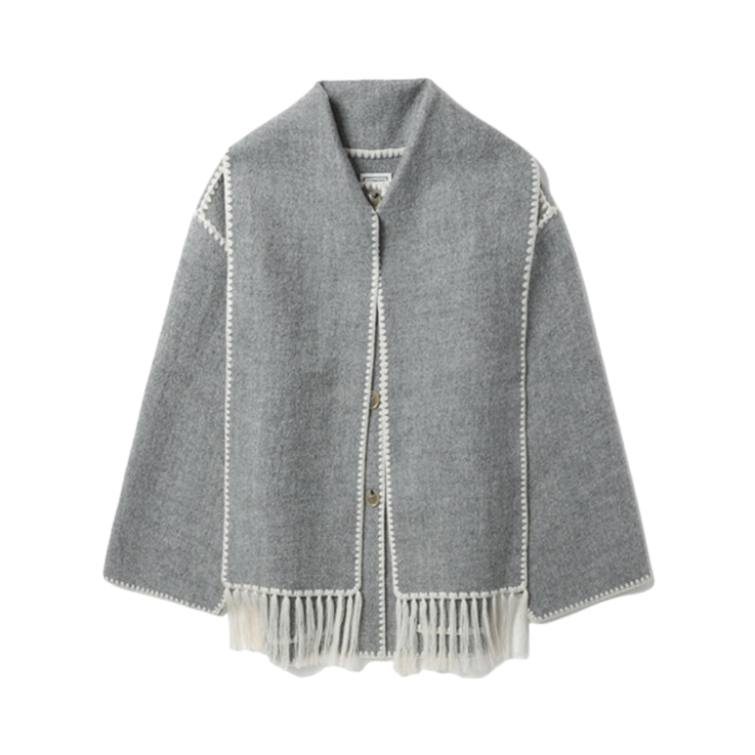 Cappotto esclusivo con accento di sciarpa