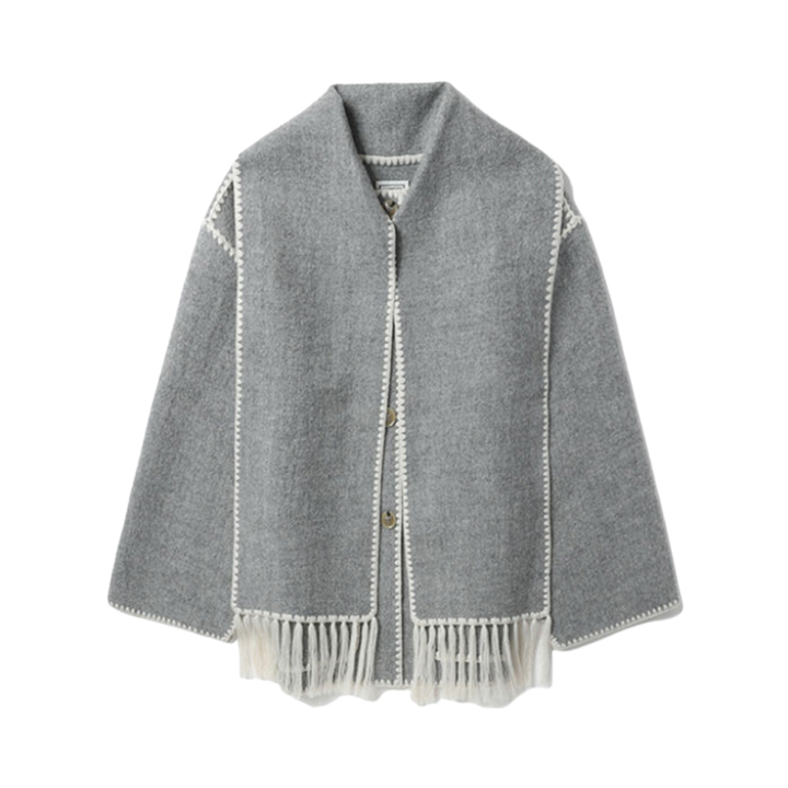 Cappotto esclusivo con accento di sciarpa