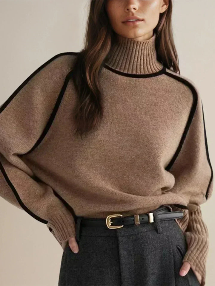 Seraphina - Maglione Elegante a Collo Alto