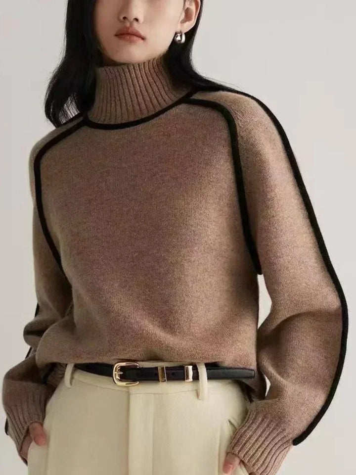 Seraphina - Maglione Elegante a Collo Alto