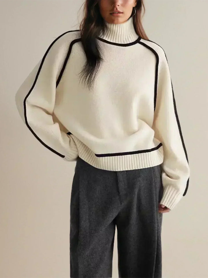 Seraphina - Maglione Elegante a Collo Alto