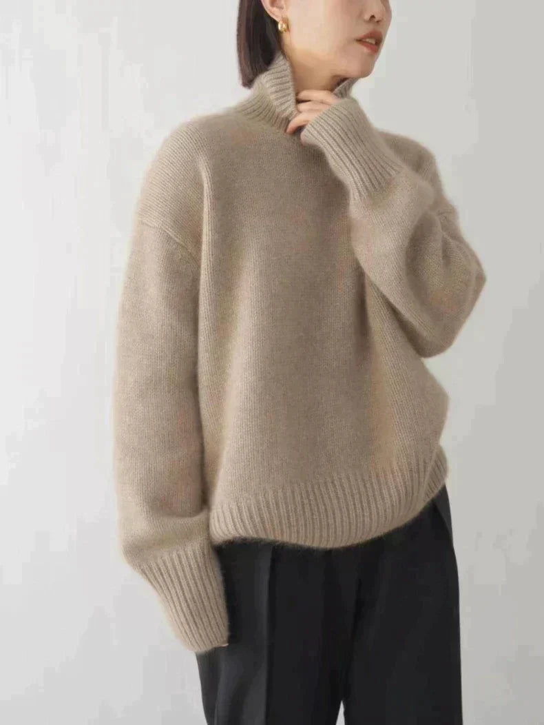 Maglione dolcevita comodo, lavorato a maglia e morbido