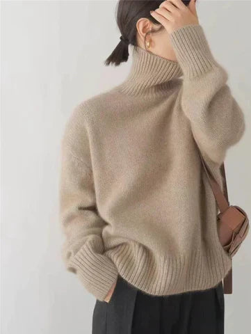 Selene - Maglione di Lusso con Collo Alto