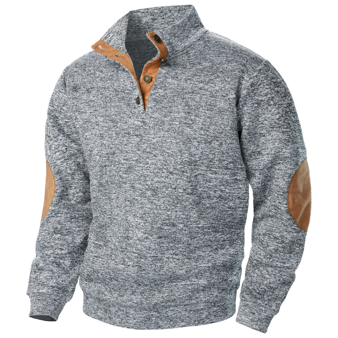 Liam | Maglione in Maglia Mezza Zip Charcoal