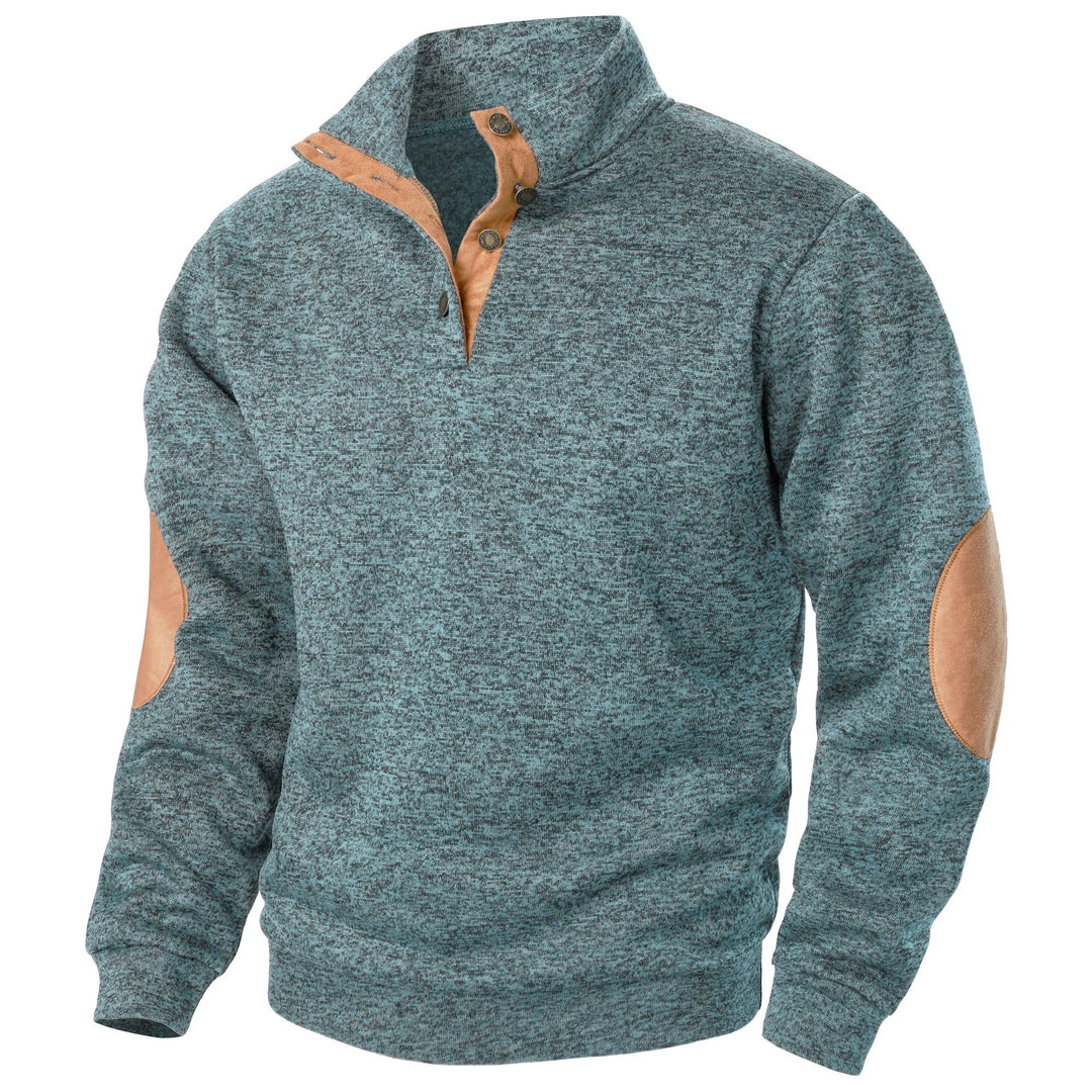 Liam | Maglione in Maglia Mezza Zip Charcoal