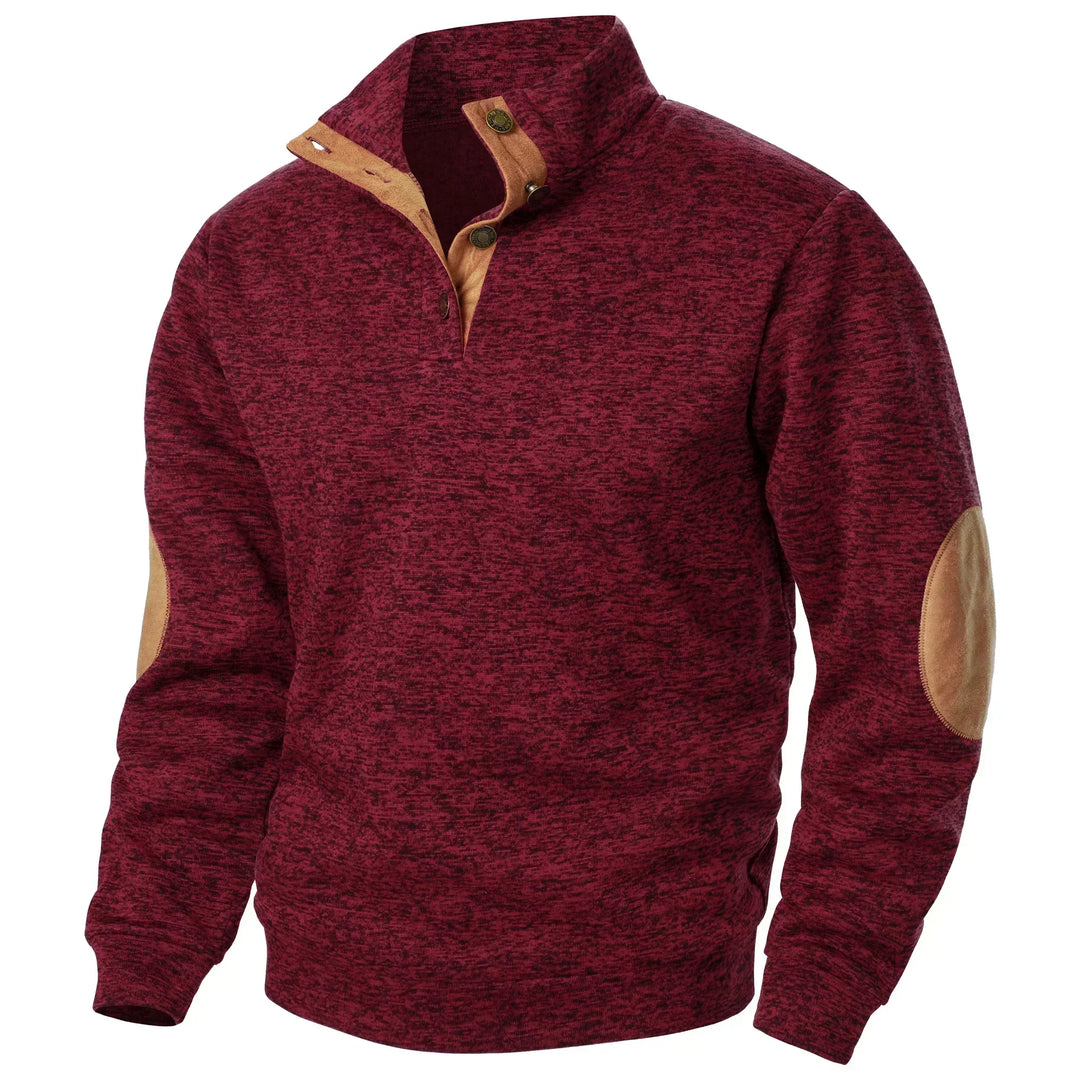 Liam | Maglione in Maglia Mezza Zip Charcoal