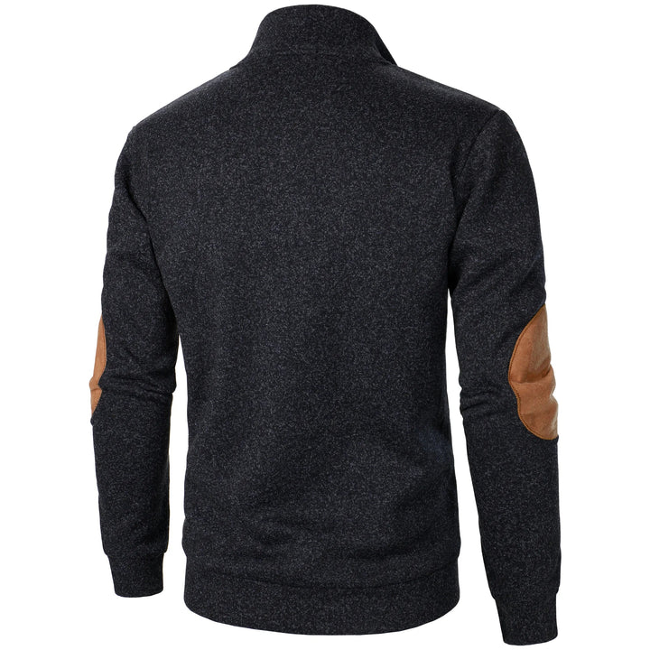 Liam | Maglione in Maglia Mezza Zip Charcoal