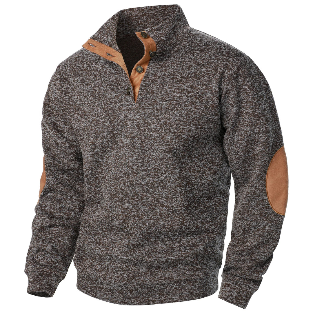 Liam | Maglione in Maglia Mezza Zip Charcoal