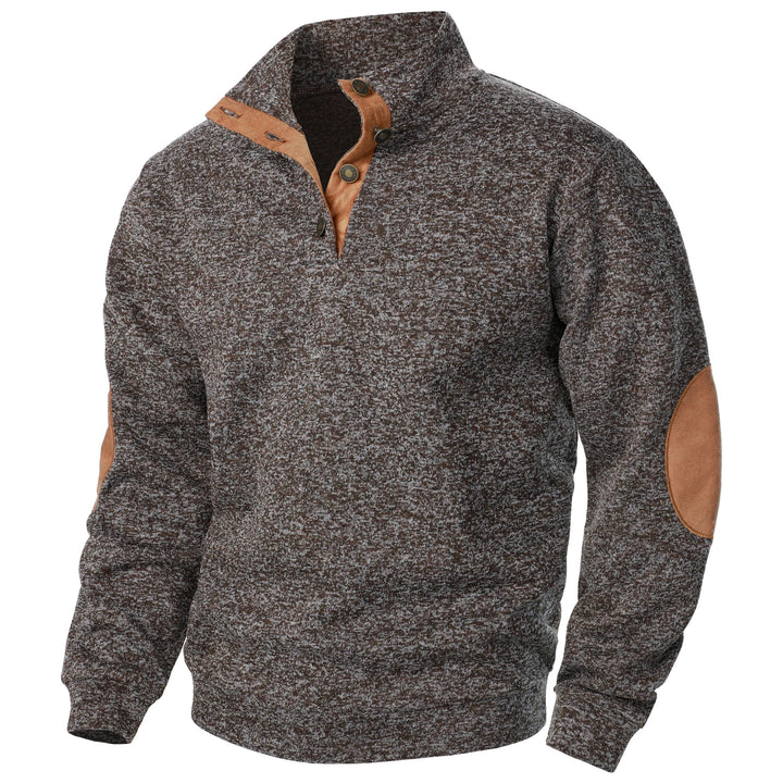 Liam | Maglione in Maglia Mezza Zip Charcoal
