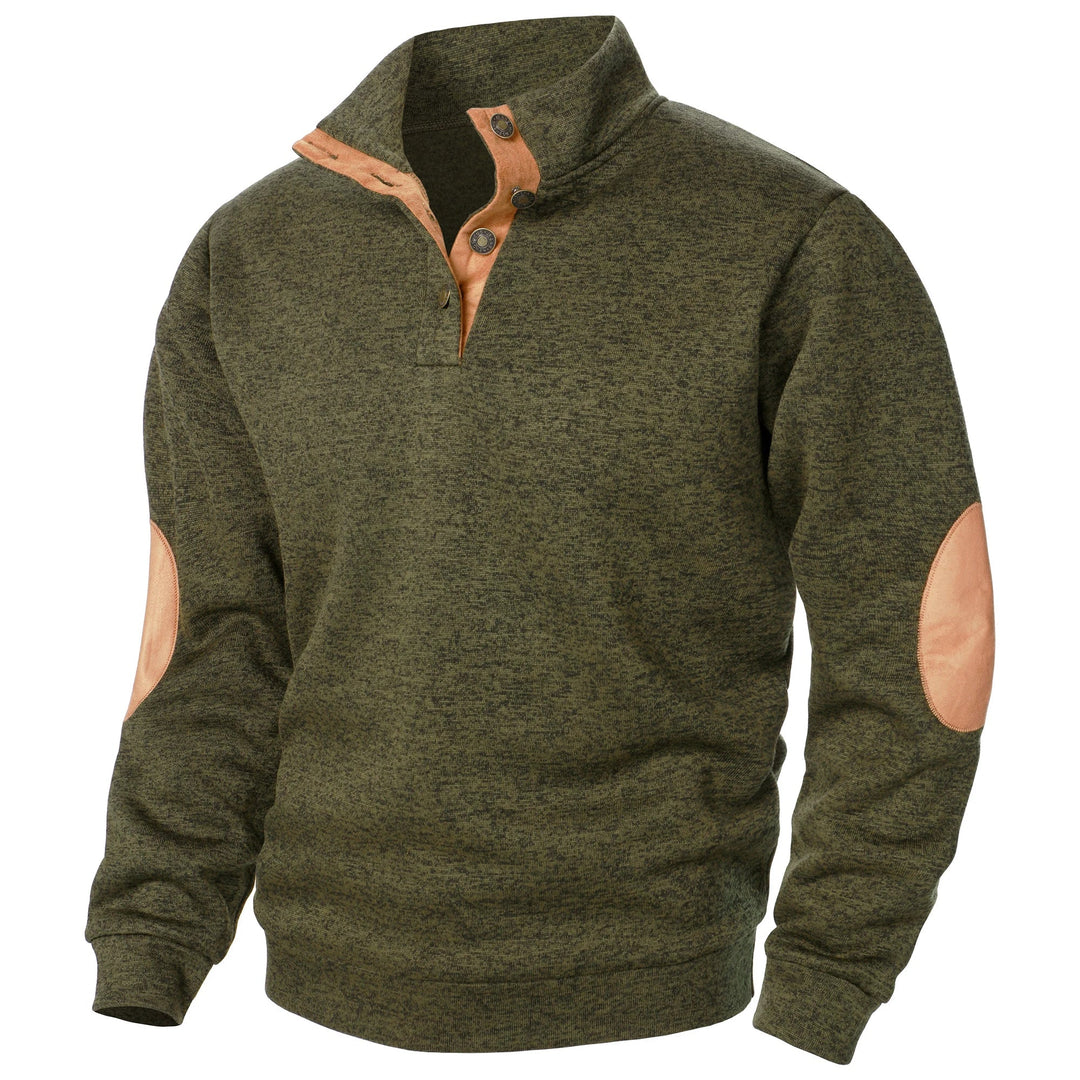 Liam | Maglione in Maglia Mezza Zip Charcoal