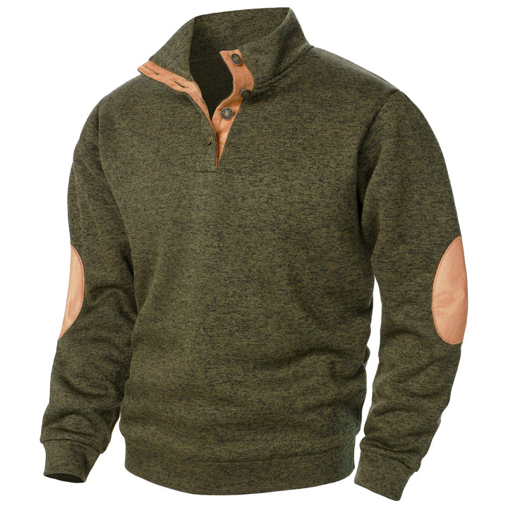 Liam | Maglione in Maglia Mezza Zip Charcoal