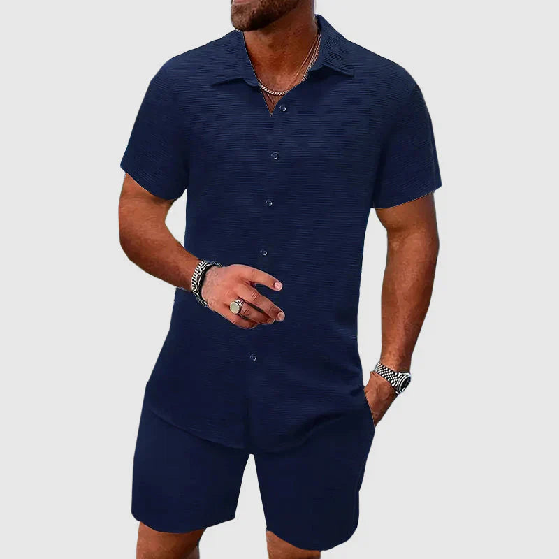 Hamish - Completo loungewear testurizzato