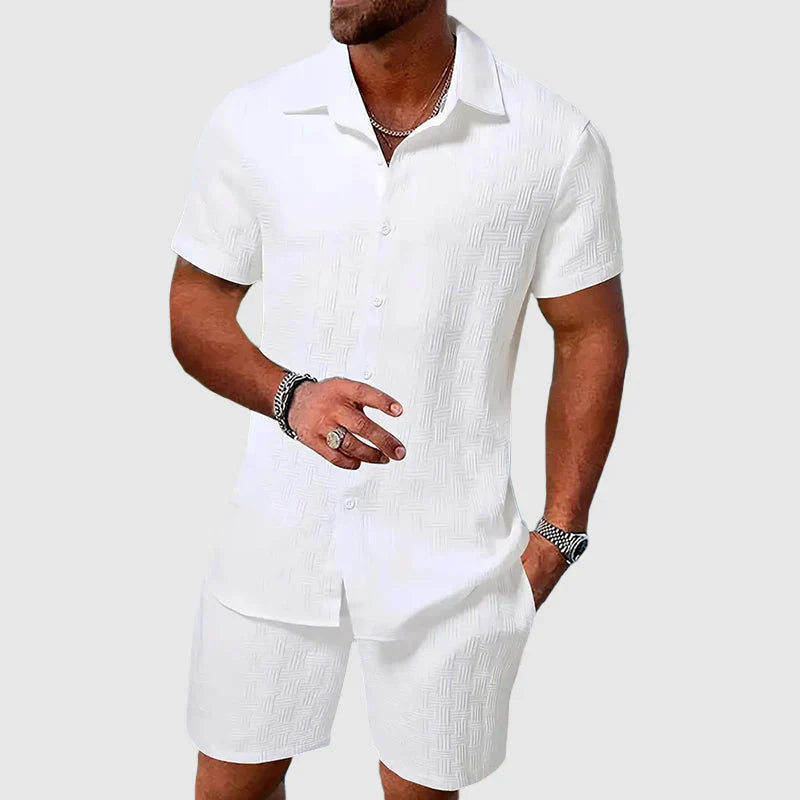 Hamish - Completo loungewear testurizzato