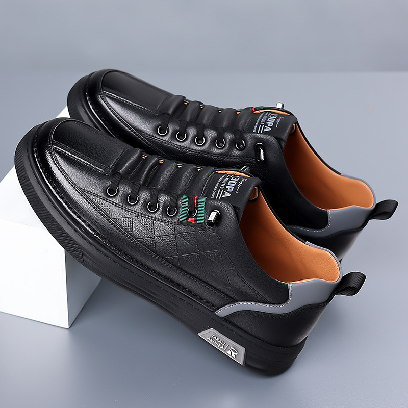 Sneakers casual in pelle