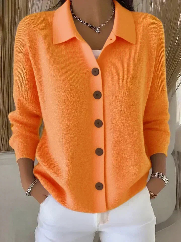 Josefina | Giacca in Maglia con Collo e Bottoni