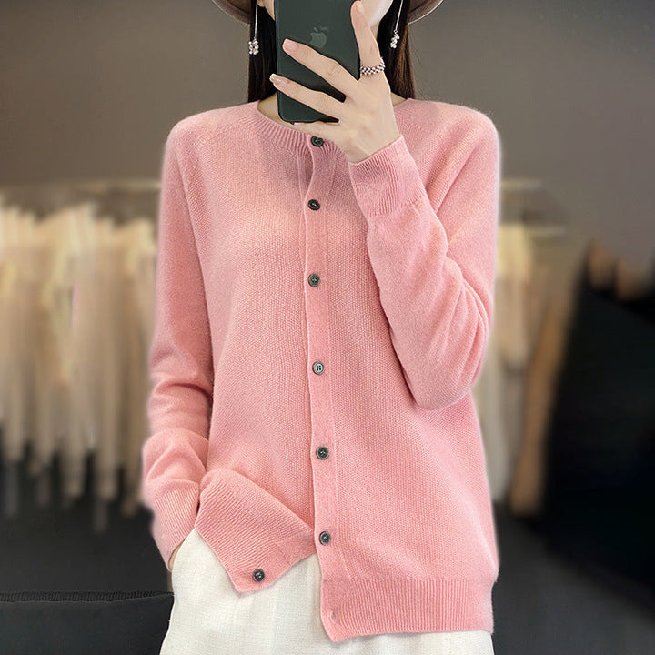 Cardigan comodo con bottoni