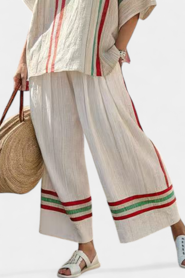 Beatriz - Completo a righe mediterraneo