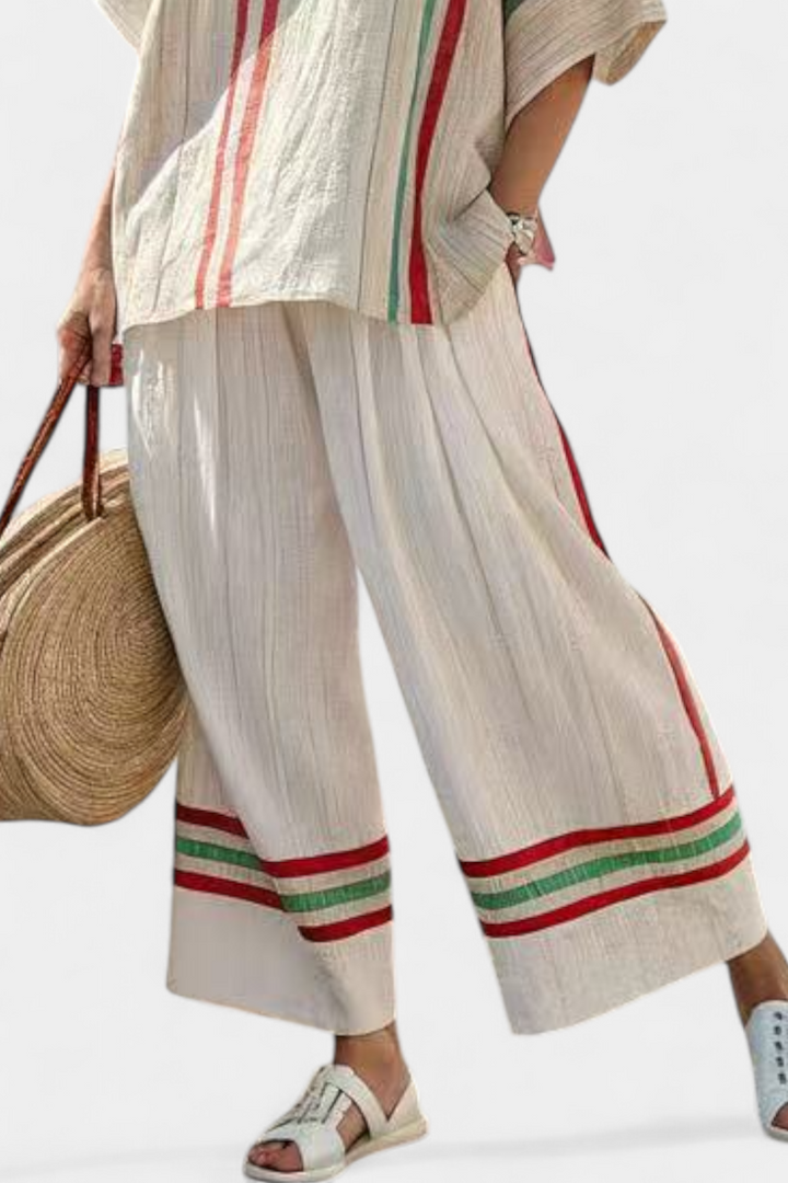Beatriz - Completo a righe mediterraneo