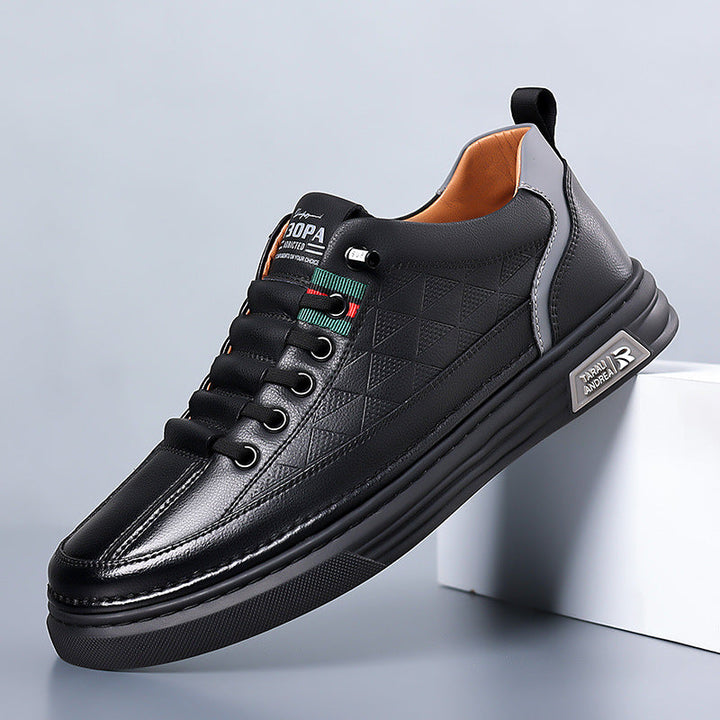 Sneakers casual in pelle