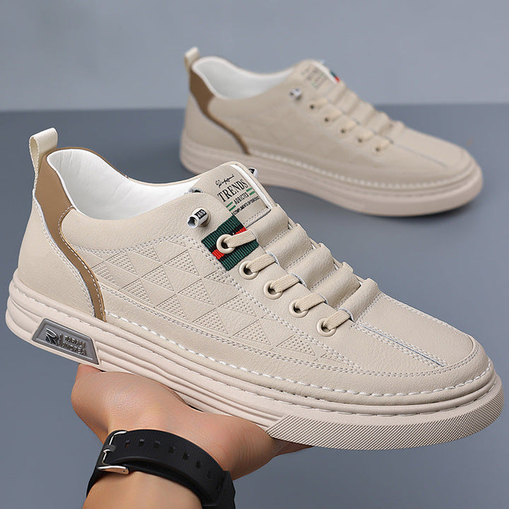 Sneakers casual in pelle