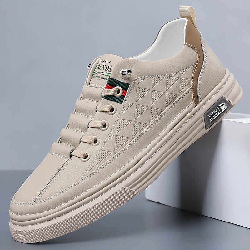 Sneakers casual in pelle