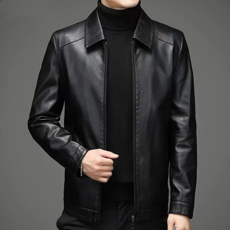 Giacca di pelle casual