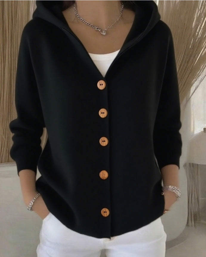 Zoé | Cardigan a Maglia con Cappuccio