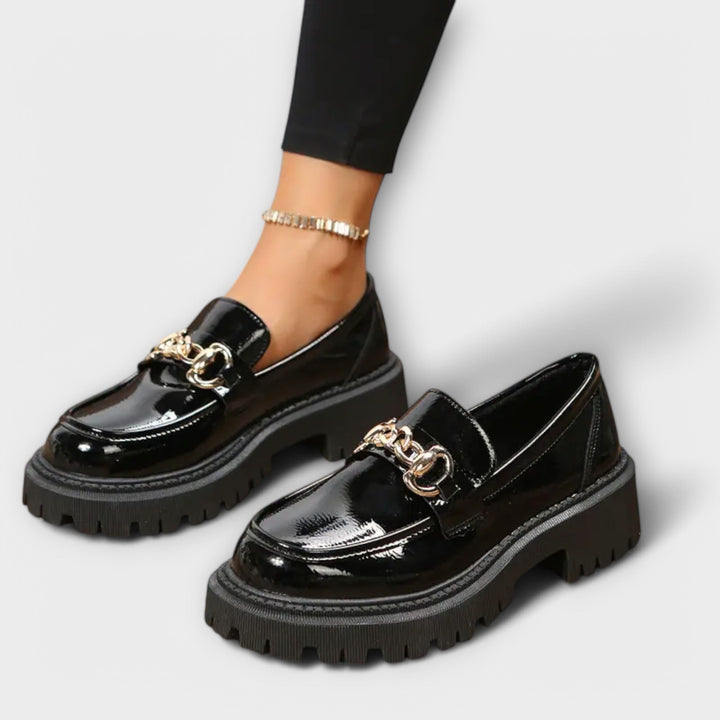 Paige - Mocassini con plateau e fibbia da donna