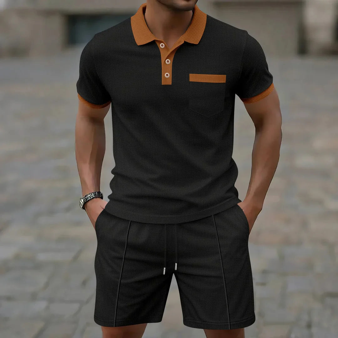 Levi - Set Polo a Nido d'Ape