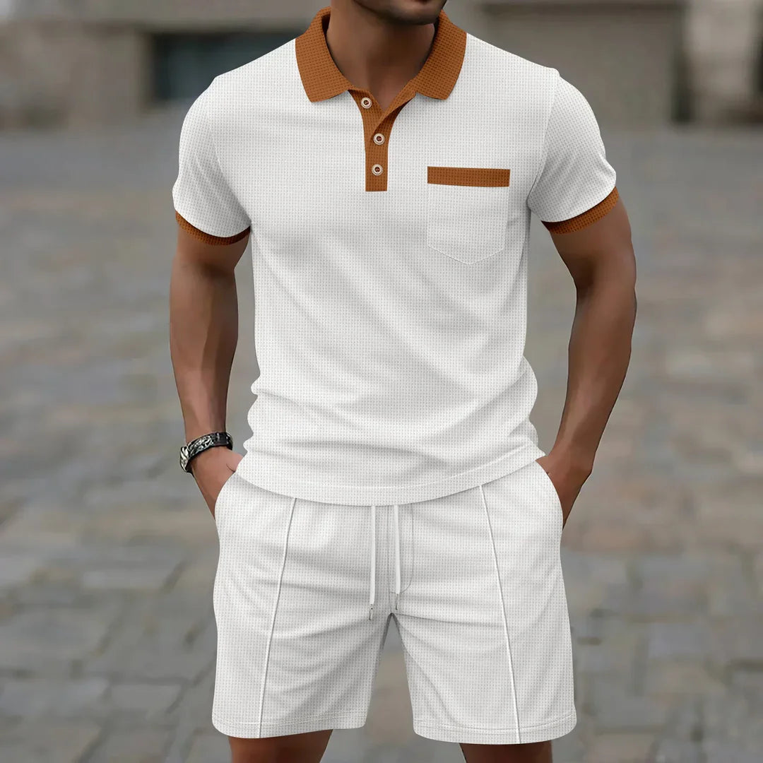Levi - Set Polo a Nido d'Ape