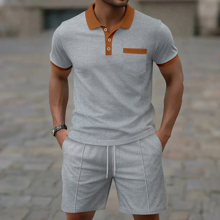 Levi - Set Polo a Nido d'Ape