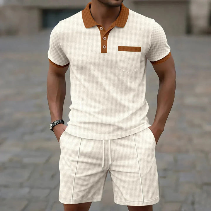 Levi - Set Polo a Nido d'Ape