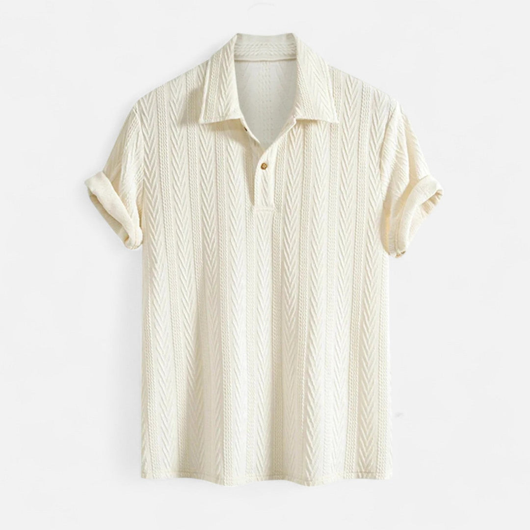 Dylan - Polo con collo in maglia jacquard