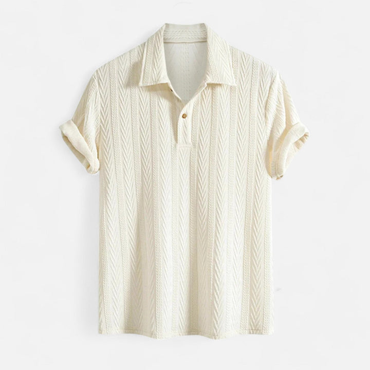 Dylan - Polo con collo in maglia jacquard