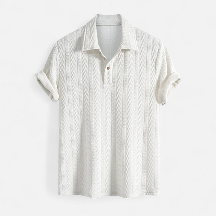 Dylan - Polo con collo in maglia jacquard