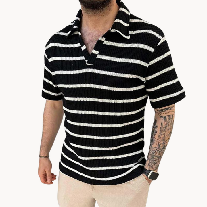 Samuel - Polo con colletto alla coreana traspirante