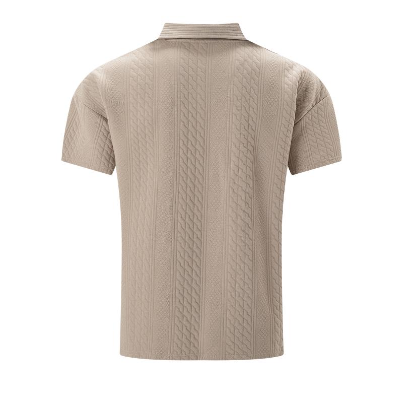 William - Polo in texture jacquard rilassata