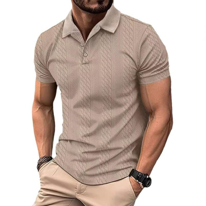 William - Polo in texture jacquard rilassata