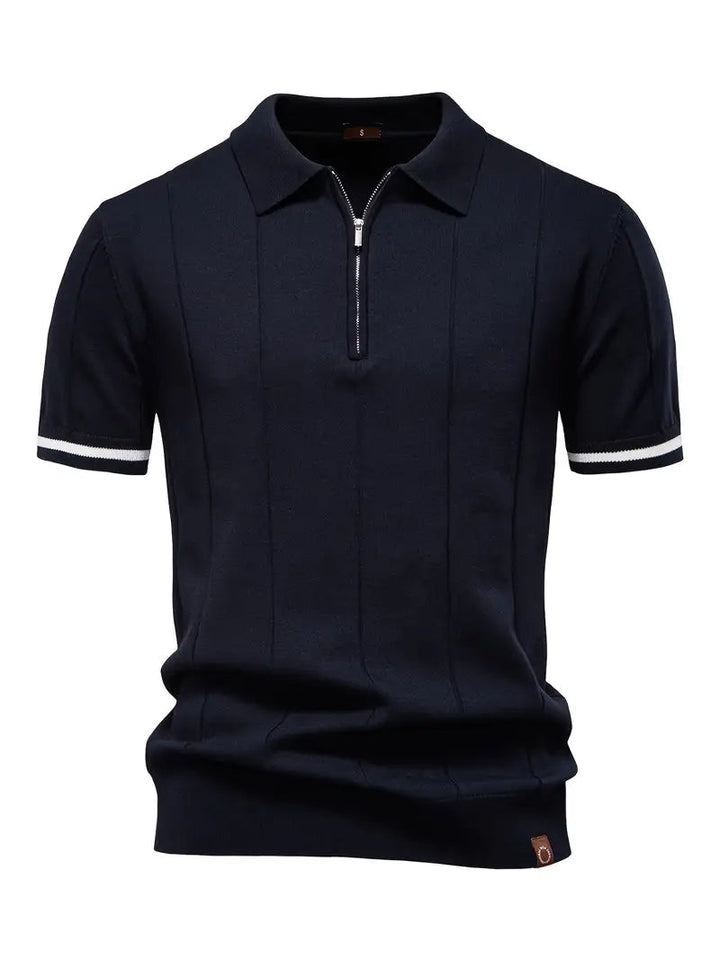 Xavier - Polo slim in misto poliestere