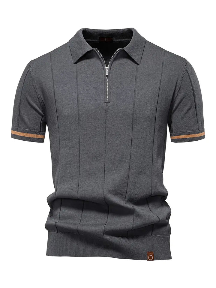 Xavier - Polo slim in misto poliestere