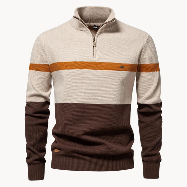Isaac - Felpa con zip in poliestere resistente