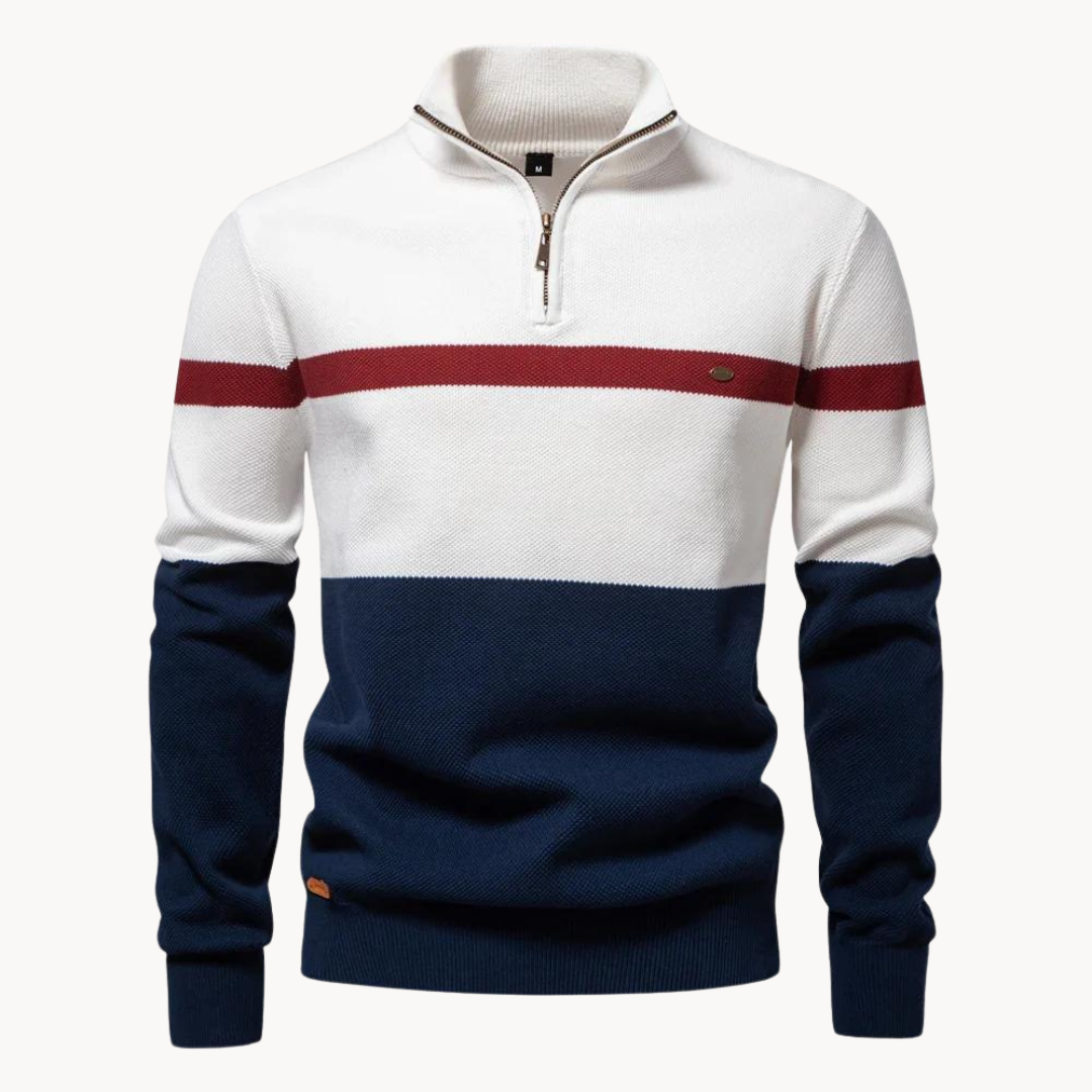 Isaac - Felpa con zip in poliestere resistente