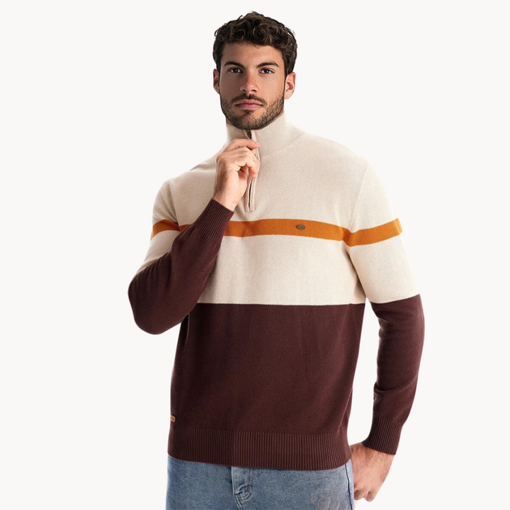 Isaac - Felpa con zip in poliestere resistente