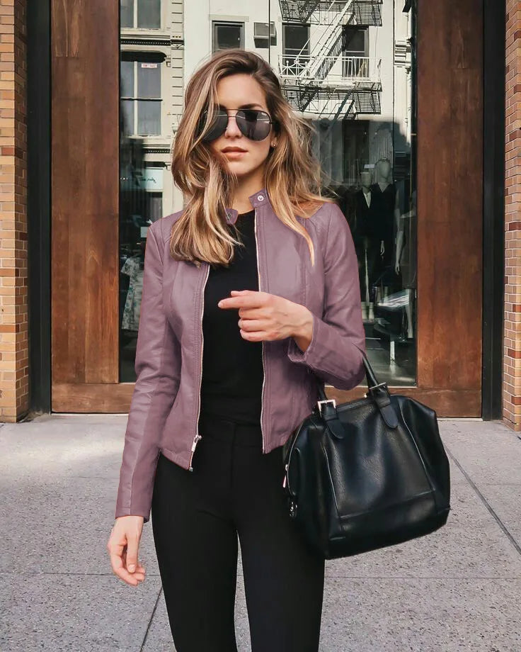 Giacca in pelle alla moda