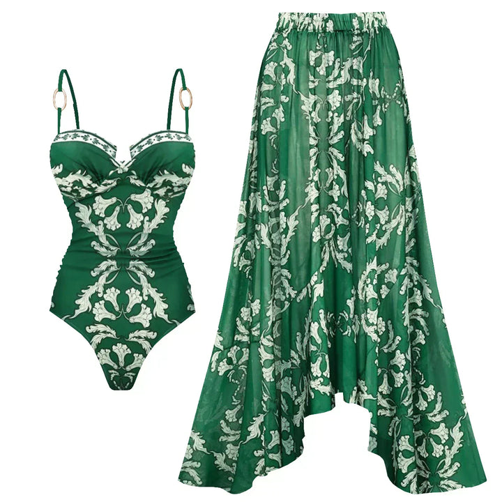 Zemina™ | Costume intero push-up modellante con accappatoio abbinato