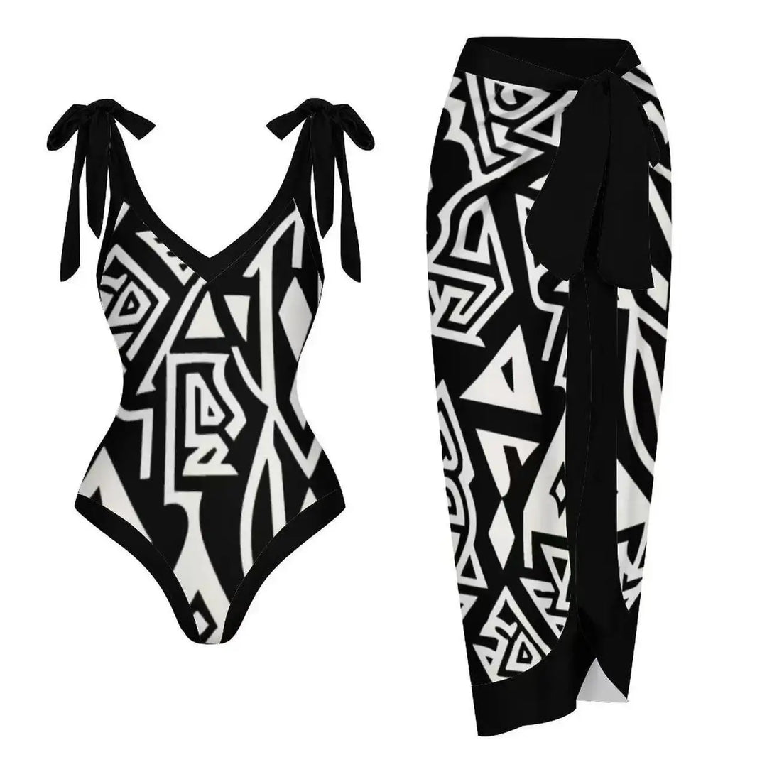 Zemina™ | Costume intero push-up modellante con accappatoio abbinato