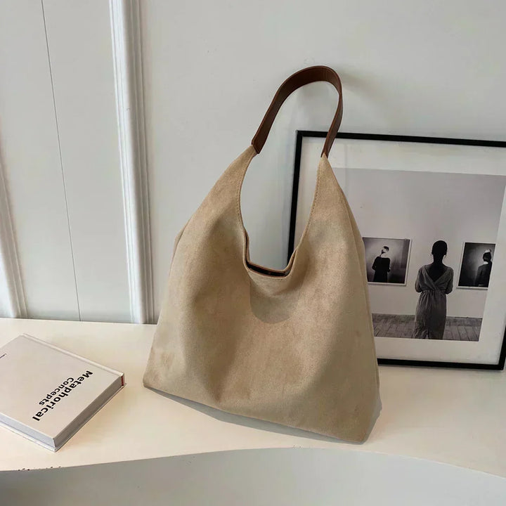 Borsa Hobo in pelle scamosciata