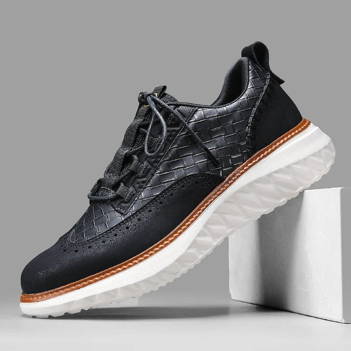 Angus - Sneakers in similpelle Oxford