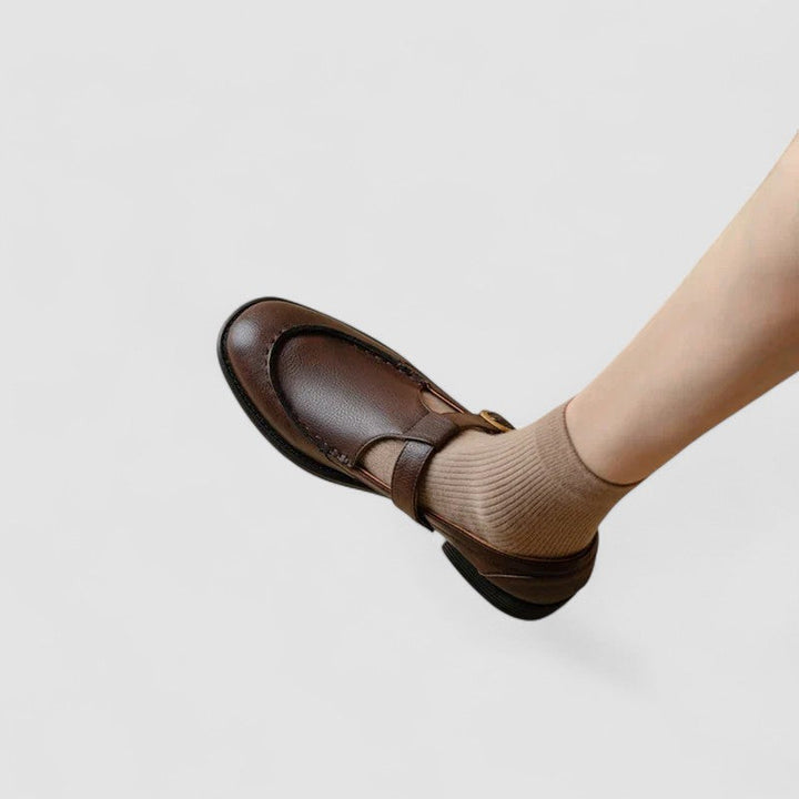 Winifred - Scarpe Mary Jane ortopediche con punta quadrata